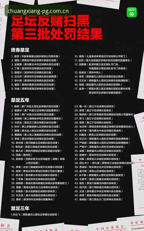 中国足协第三批禁足名单深度分析：行业净化与体育伦理的全面审视